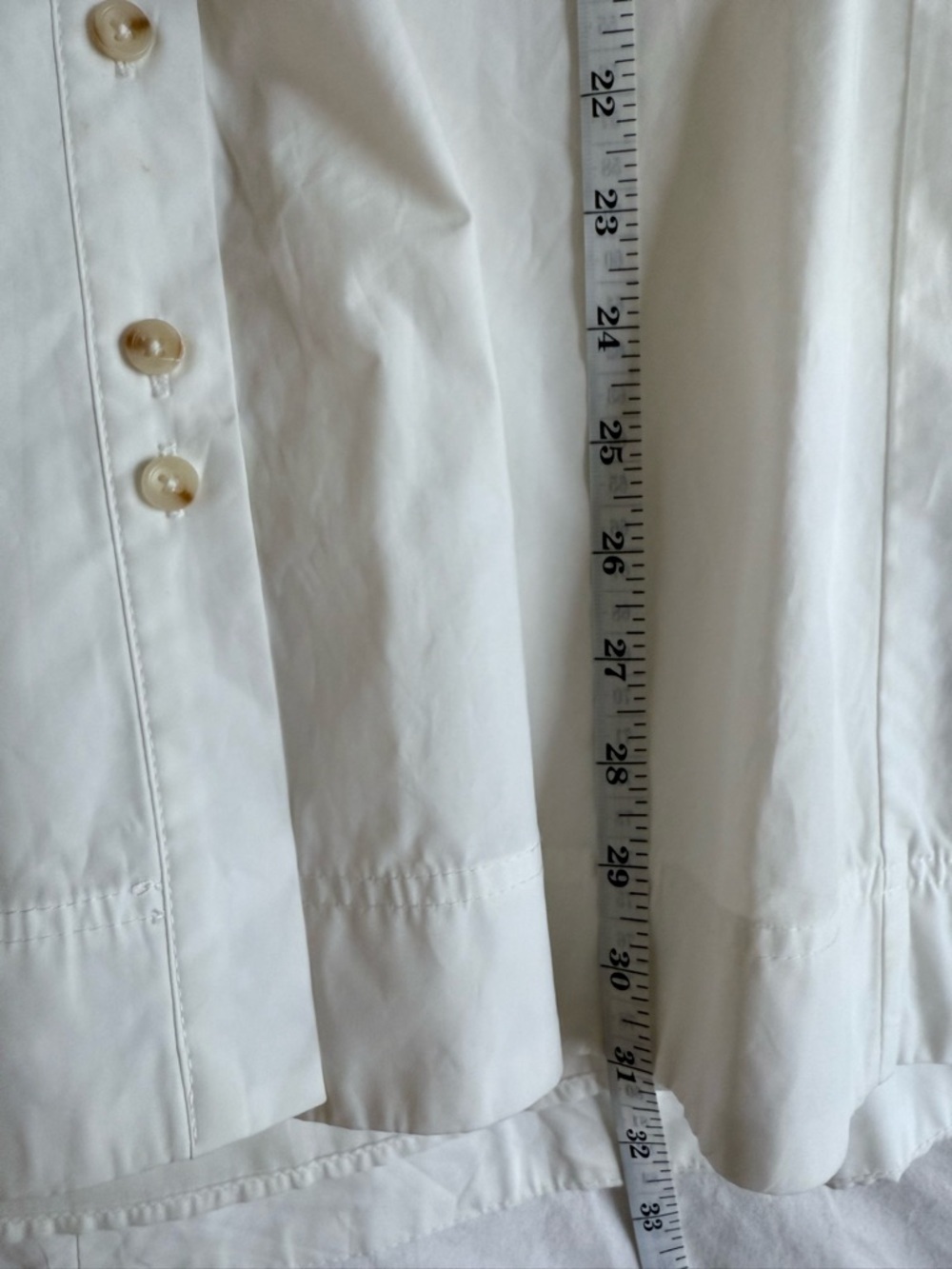 Endless Rose White Puff Sleeve Button Front Mini Dress XS Cottagecore - Picture 7 of 7